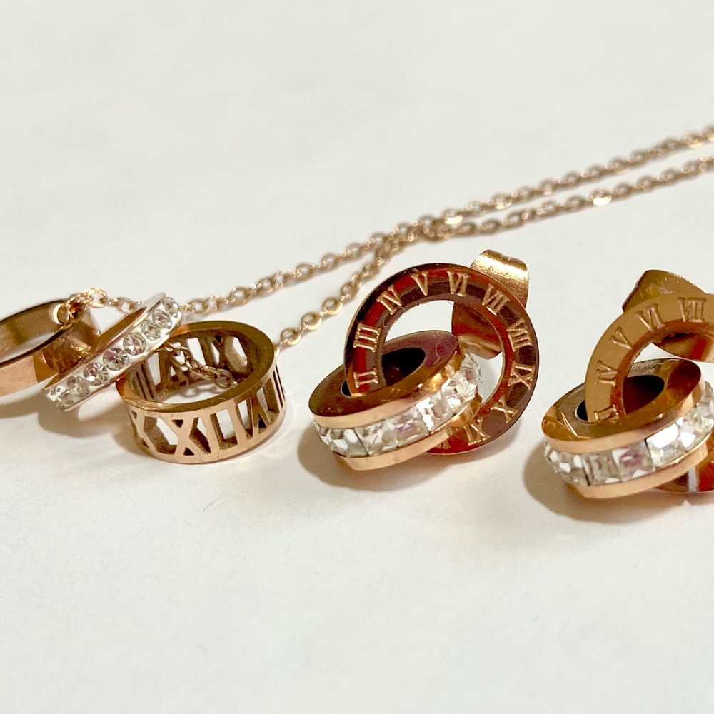 Luxury Inspired Jewelry Set Gold Plated